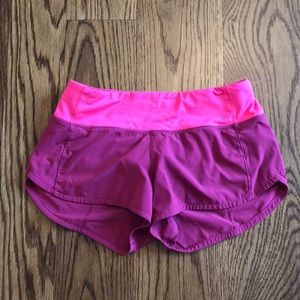 Lululemon speed up shorts 2.5